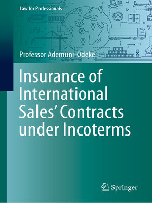 cover image of Insurance of International Sales' Contracts under Incoterms